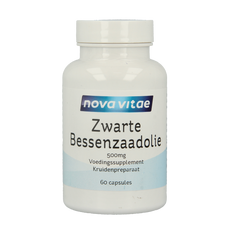 Nova Vitae Zwarte bessenzaad olie 60.00 Capsules