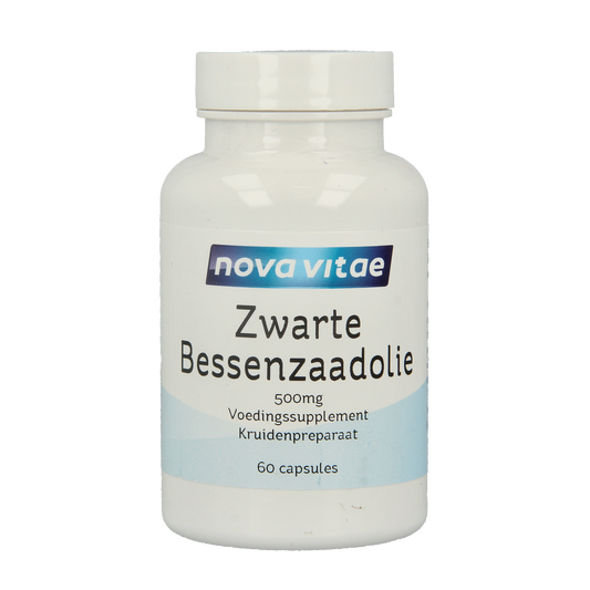 Nova Vitae Zwarte bessenzaad olie 60.00 Capsules