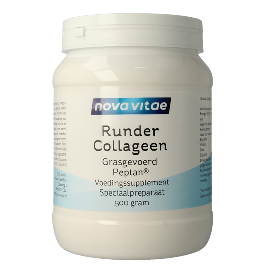 Nova Vitae Runder collageen gras gevoerd Peptan 500 Gram