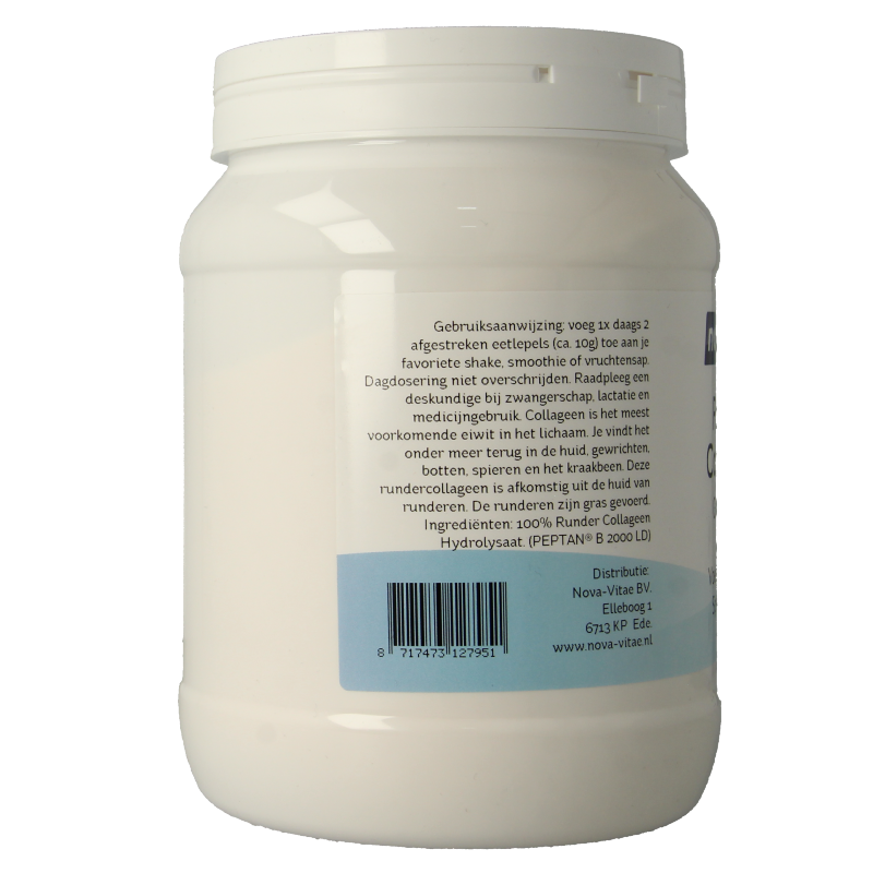 Nova Vitae Runder collageen gras gevoerd Peptan 500 Gram