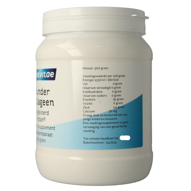 Nova Vitae Runder collageen gras gevoerd Peptan 500 Gram