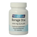 Nova Vitae Borage olie 1000mg GLA 20% 60.00 Capsules