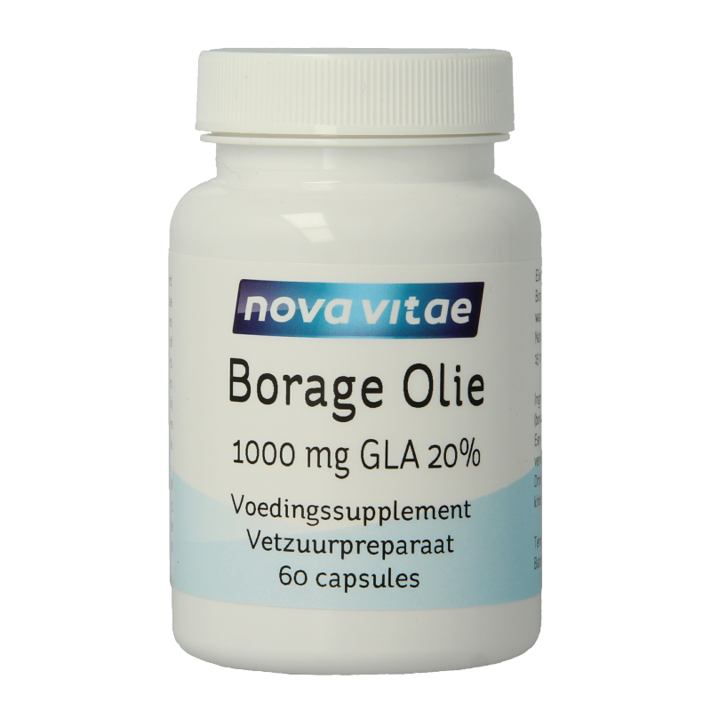 Nova Vitae Borage olie 1000mg GLA 20% 60 Capsules