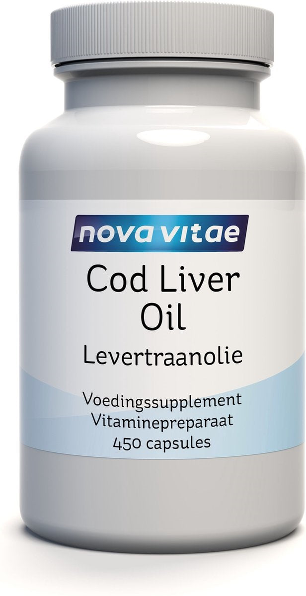 Nova Vitae Levertraanolie capsules 450 Capsules