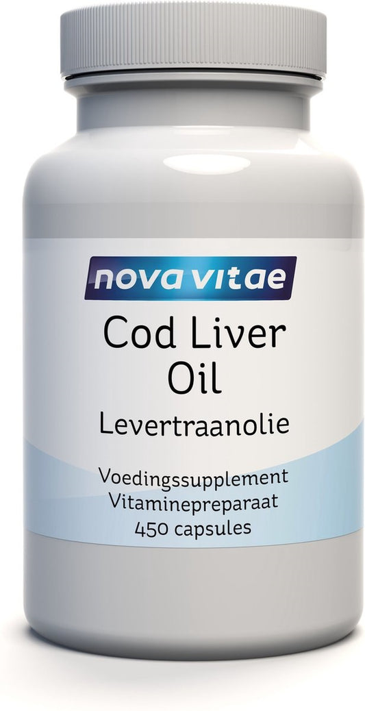 Nova Vitae Levertraanolie capsules 450 Capsules