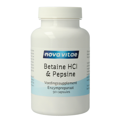 Nova Vitae Betaine HCI met pepsine 90.00 Capsules