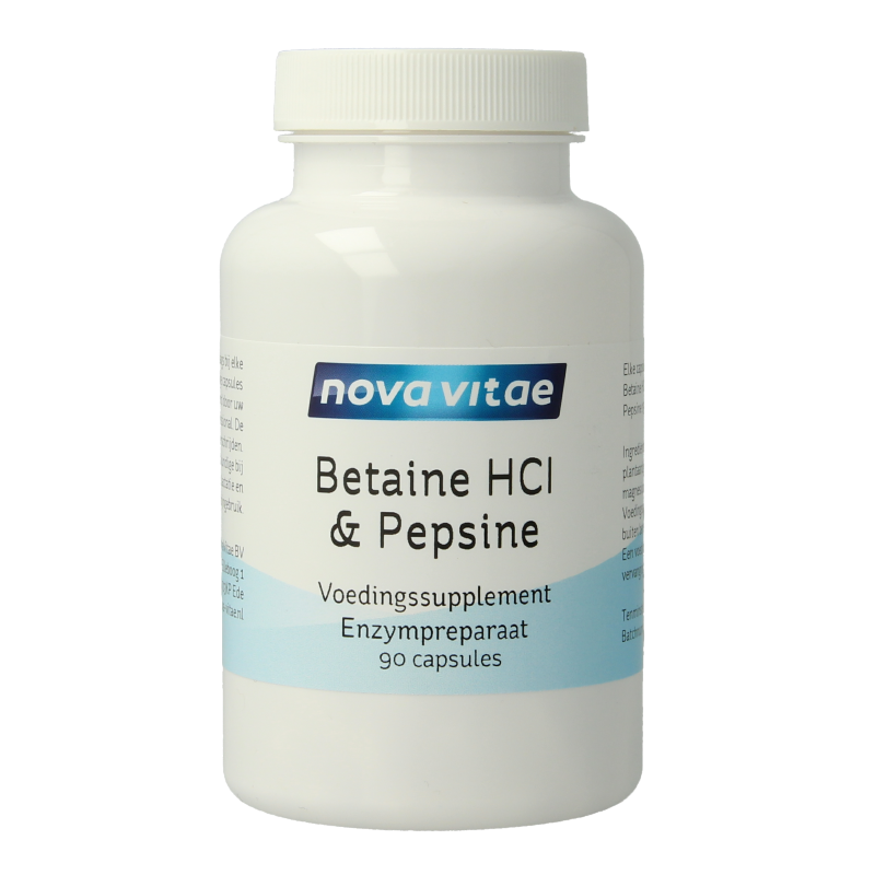 Nova Vitae Betaine HCI met pepsine 90 Capsules