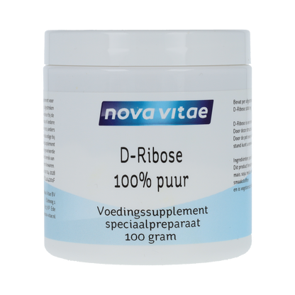 Nova Vitae D-Ribose 100% puur 100.00 Gram