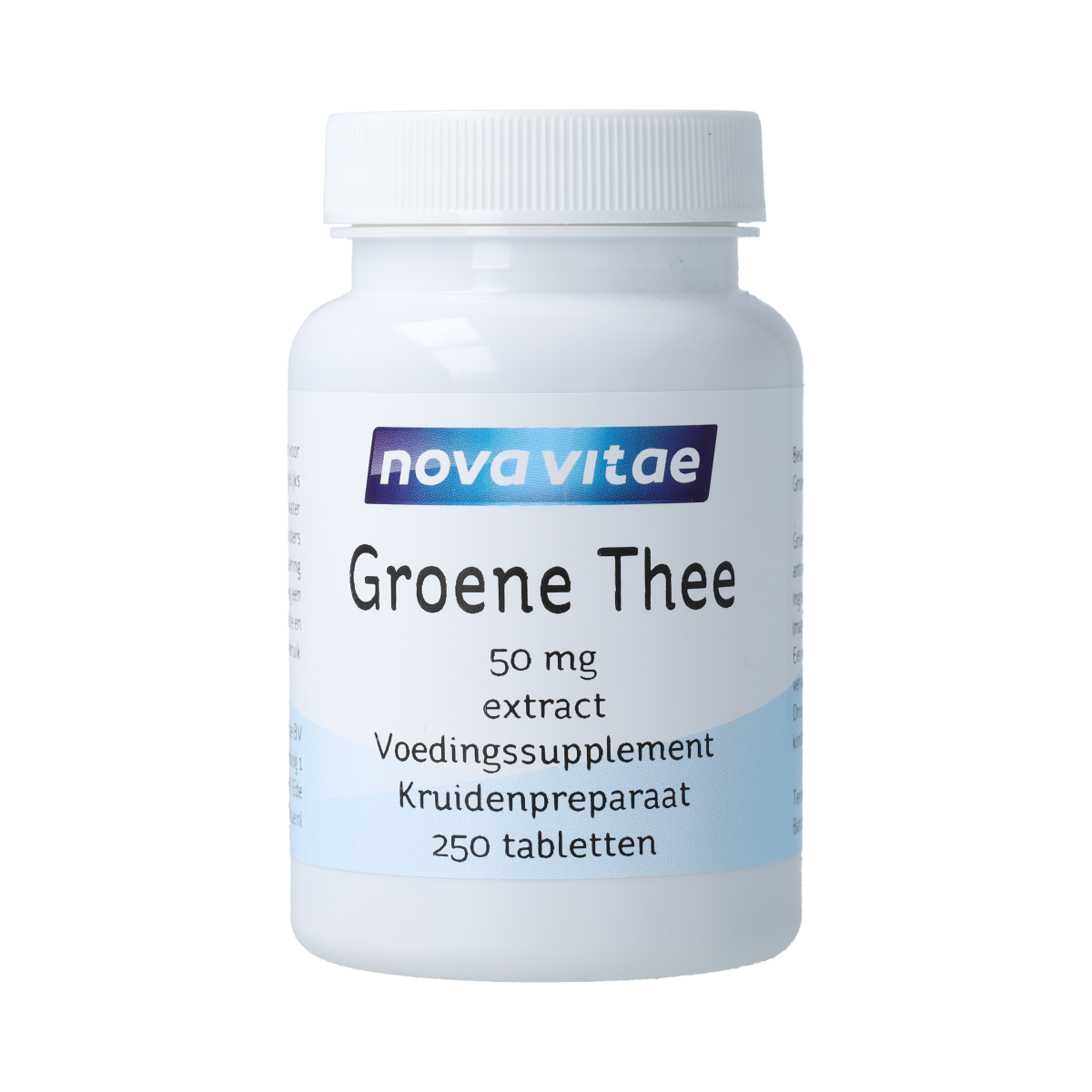 Nova Vitae Groene Thee Tabletten 250.00 Stuks