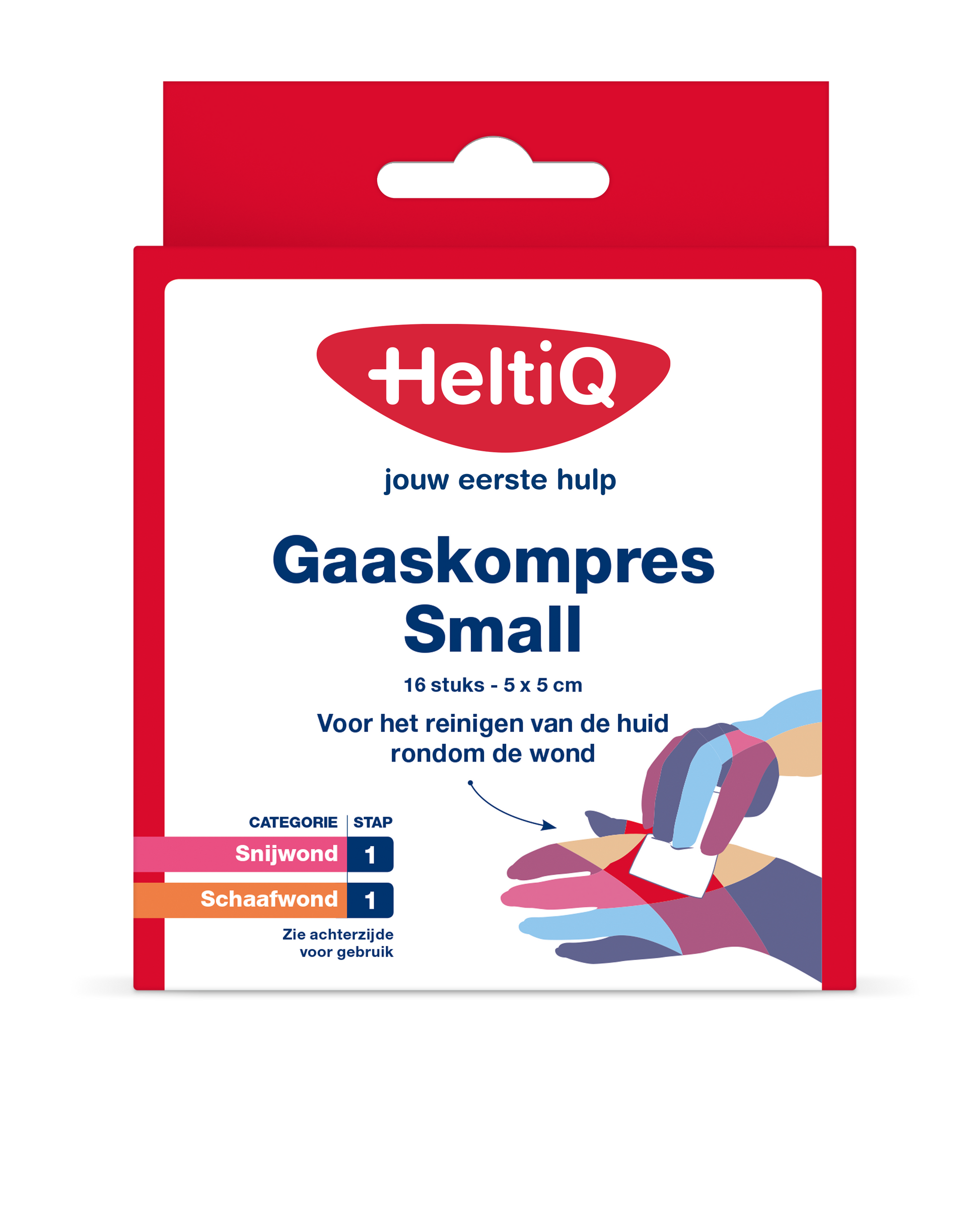 Heltiq Gaaskompressen 5 x 5cm 16 Stuks