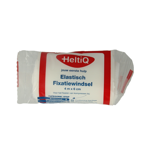 Heltiq Elastisch fixatiewindsel 4m x 6cm 1 Stuks