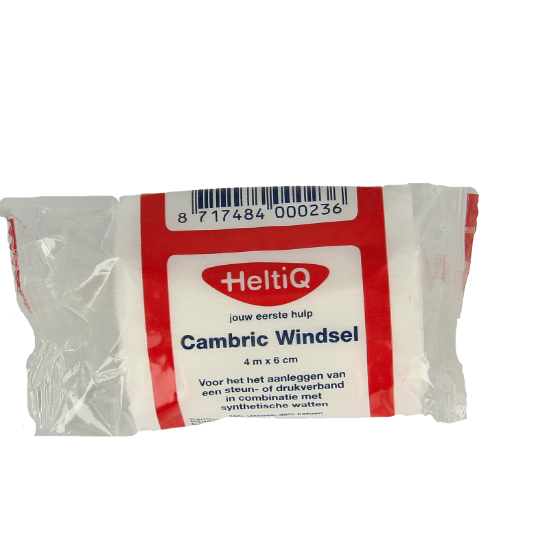 Heltiq Cambric windsel 4m x 6cm 1 Stuks