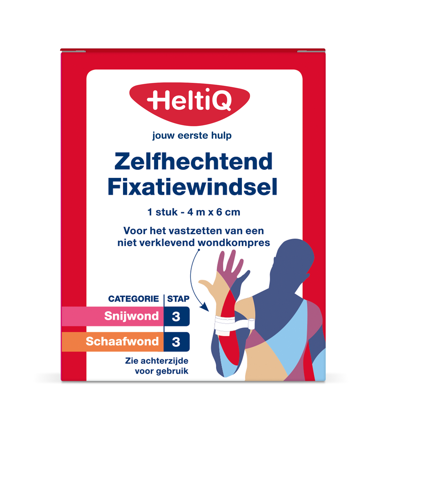 Heltiq Zelfhechtend windsel 4m x 6cm 1 Stuks