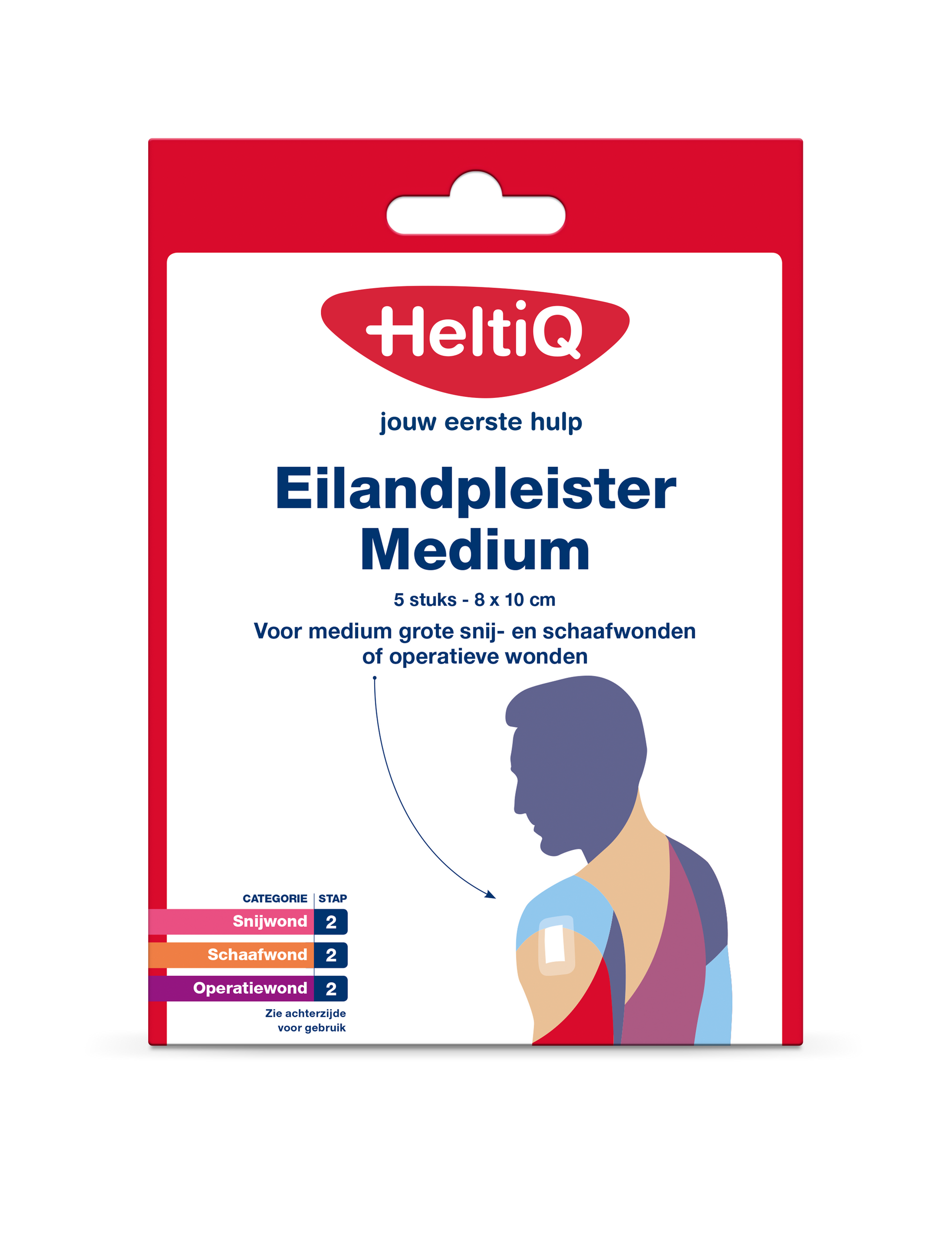 Heltiq Eilandpleisters 8 x 10cm 5 Stuks