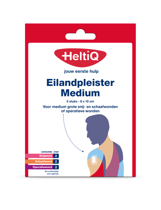 Heltiq Eilandpleisters 8 x 10cm 5 Stuks