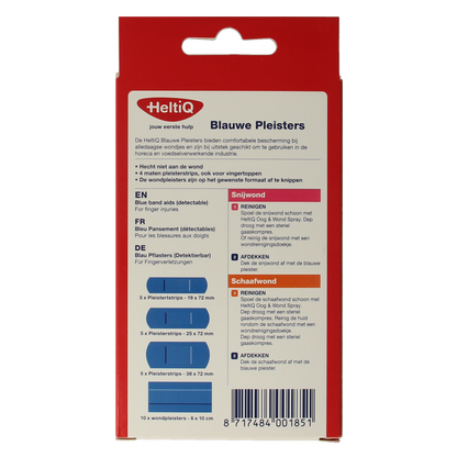 Heltiq Detecteerbare pleisters blauw 26.00 Stuks