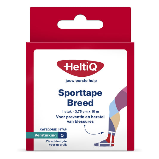 Heltiq Sporttape breed 3.75 x 10m 1 Stuks