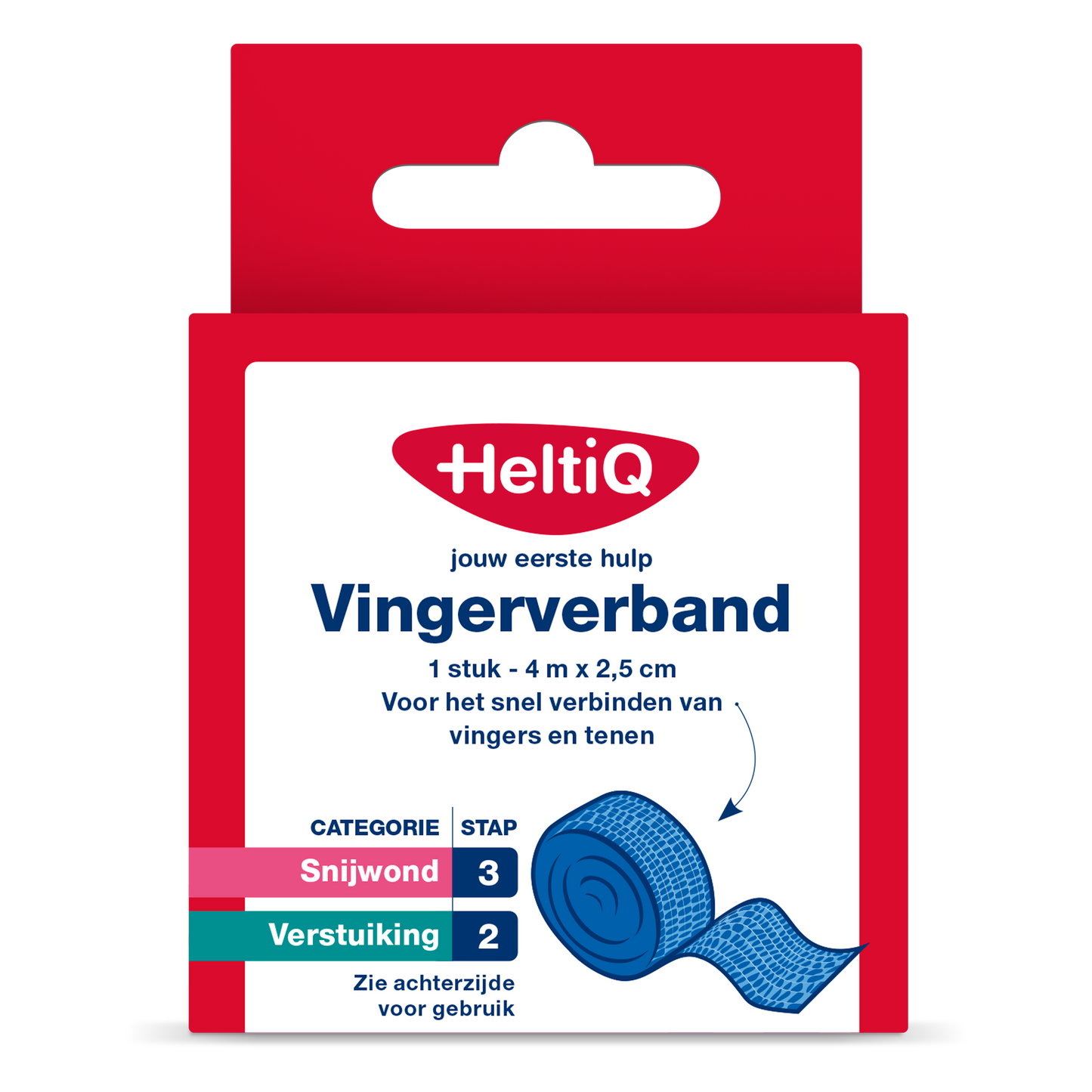 Heltiq Vingerverband 4m x 2.5cm 1 Stuks
