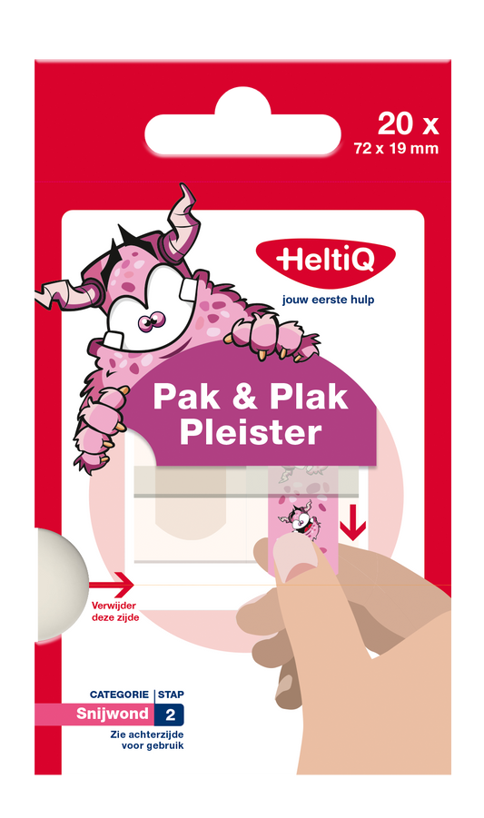 Heltiq Pak & plak roze 20 Stuks