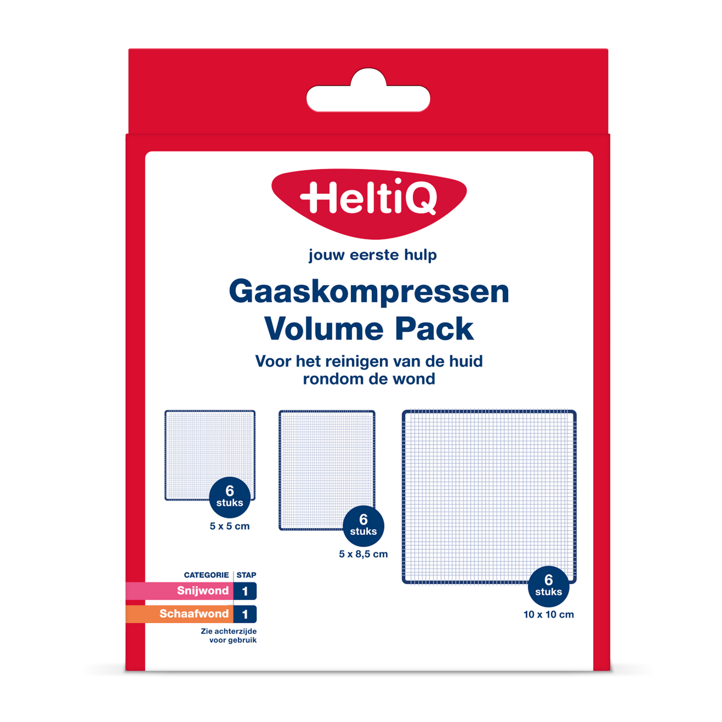 Heltiq Gaaskompressen volume pack 18 Stuks