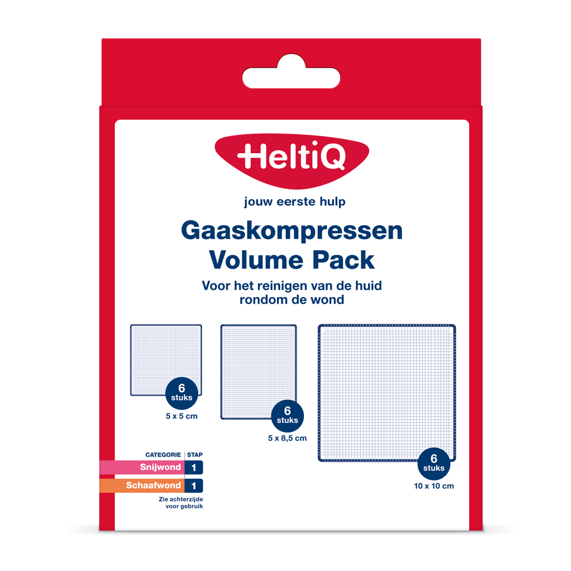 Heltiq Gaaskompressen volume pack 18 Stuks