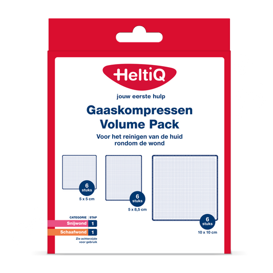 Heltiq Gaaskompressen volume pack 18 Stuks