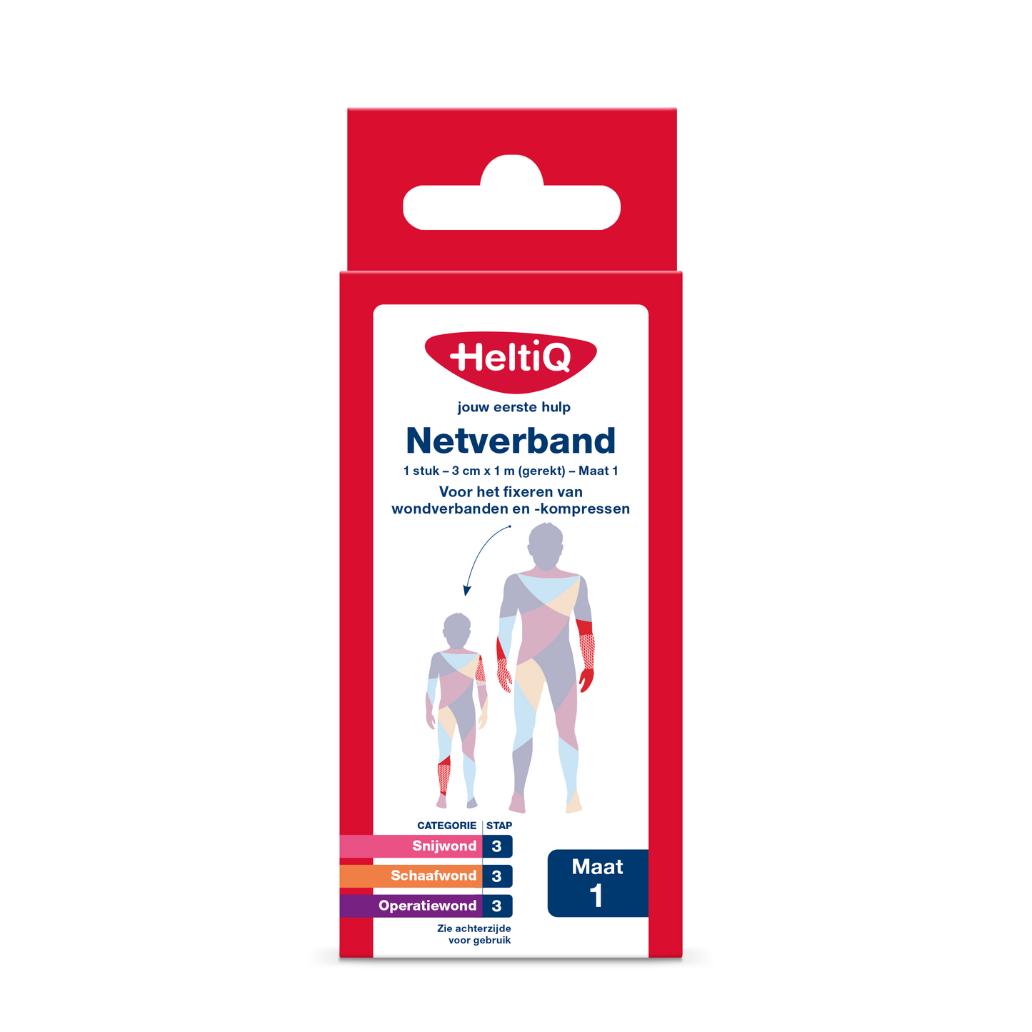 Heltiq Netverband 3cm x 1m (gerekt) maat 1 1 Stuks