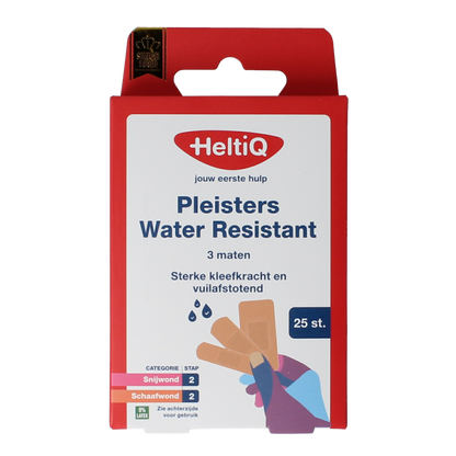 Heltiq Pleisters water resistant 3 maten 25.00 Stuks
