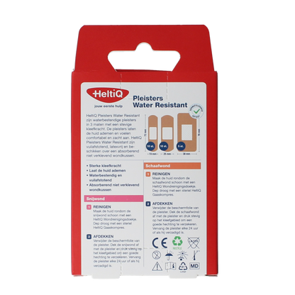 Heltiq Pleisters water resistant 3 maten 25.00 Stuks