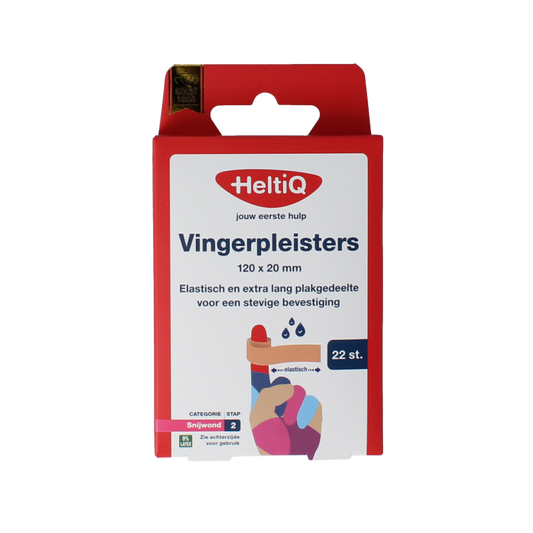 Heltiq Vingerpleisters 120x20mm 22 Stuks