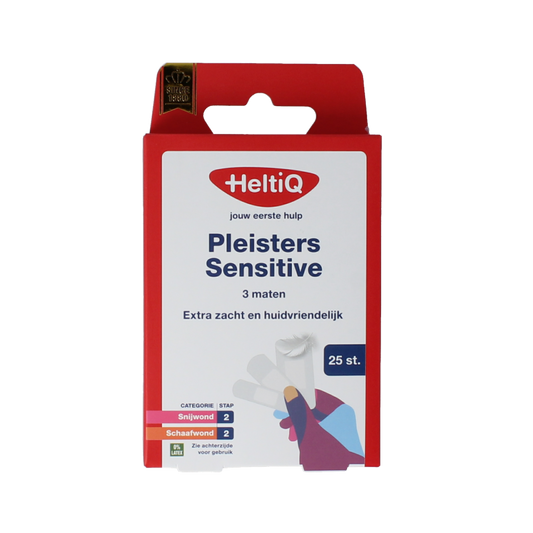 Heltiq Pleisters sensitive 3 maten 25 Stuks