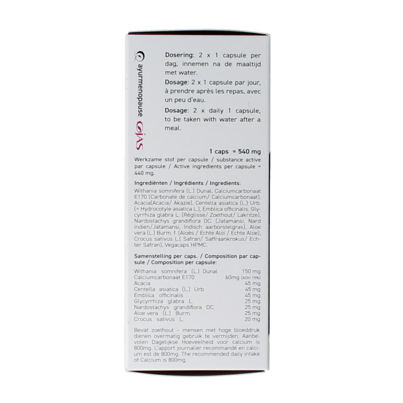 Ojas Ayurmenopause 60 Vegetarische capsules