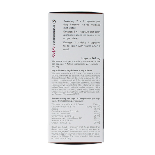 Ojas Ayurmenopause 60 Vegetarische capsules