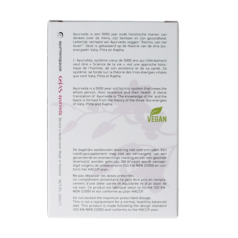 Ojas Ayurmenopause 60 Vegetarische capsules