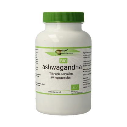 Surya Ashwagandha bio 180.00 Vegetarische capsules
