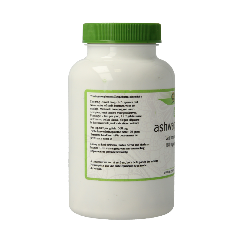 Surya Ashwagandha bio 180 Vegetarische capsules