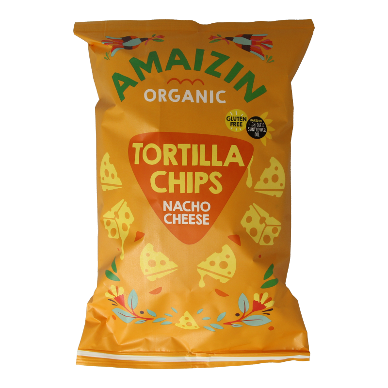 Amaizin Corn chips nacho bio 150 Gram