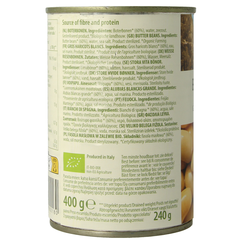 Bioidea Boterbonen Limabonen bio 400 Gram