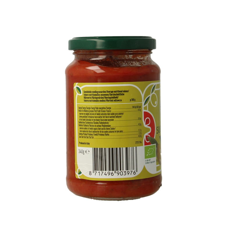 Bioidea Pastasaus olijven bio 340 Gram