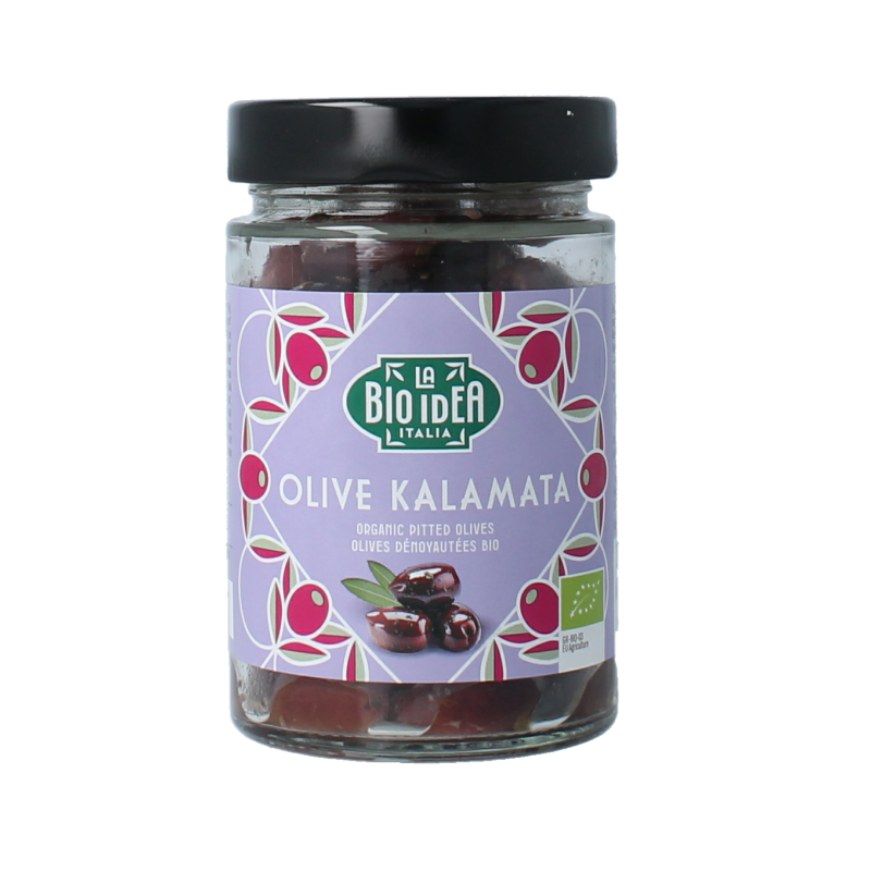 Bioidea Olijven zwart kalamata ontpit bio 180 Gram