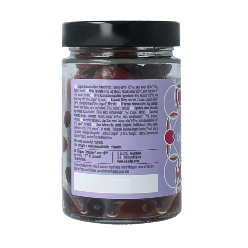 Bioidea Olijven zwart kalamata ontpit bio 180 Gram