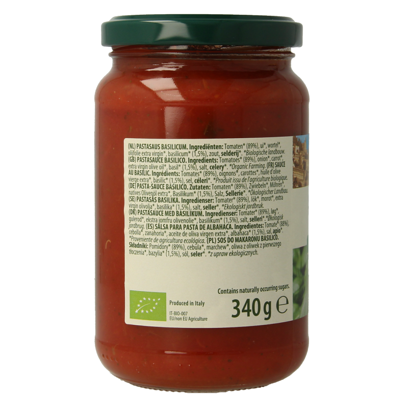 Bioidea Pastasaus basilicum bio 340 Gram