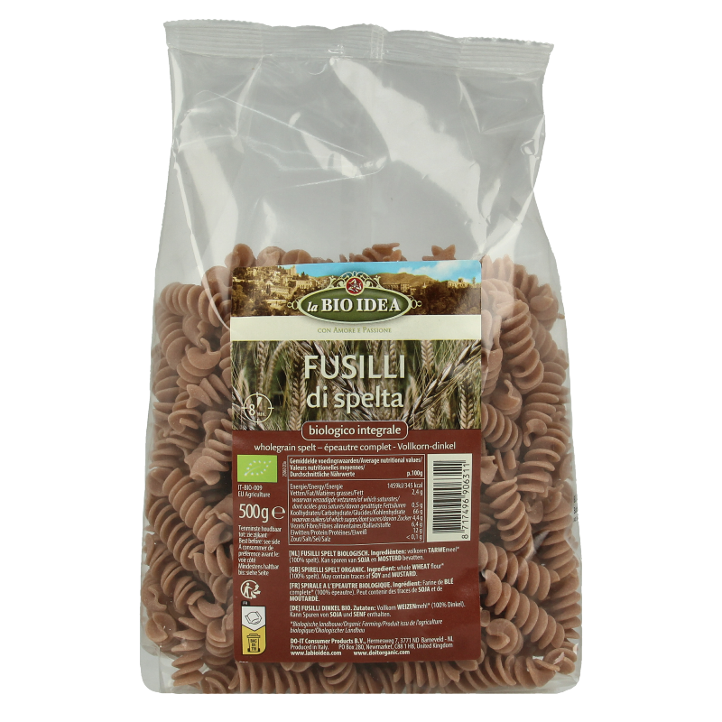 Bioidea Spelt fusilli bio 500 Gram
