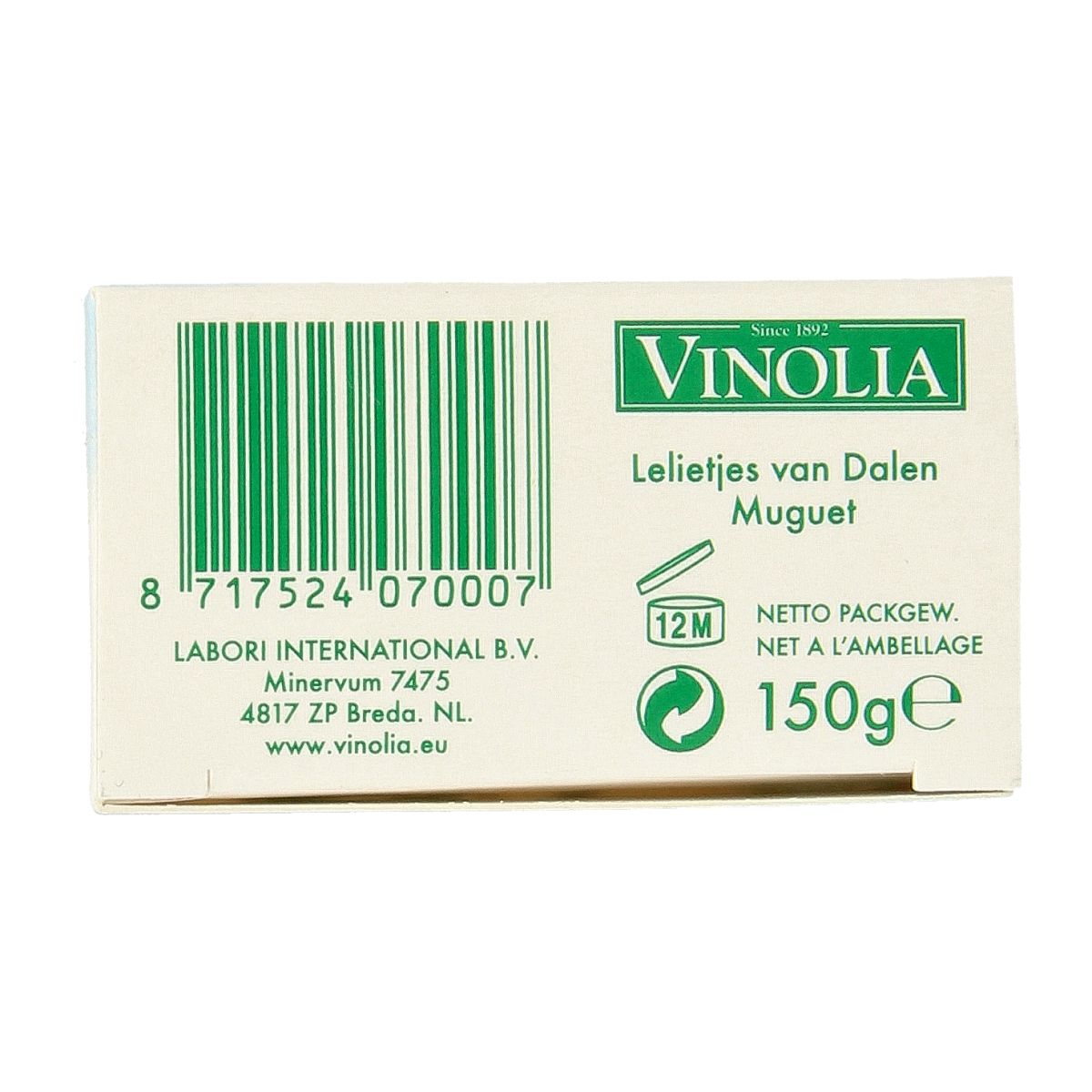 Vinolia Zeep lelietjes van dalen 150.00 Gram