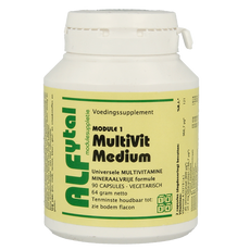 Alfytal MultiVit medium - mineraalvrij 90.00 Vegetarische capsules