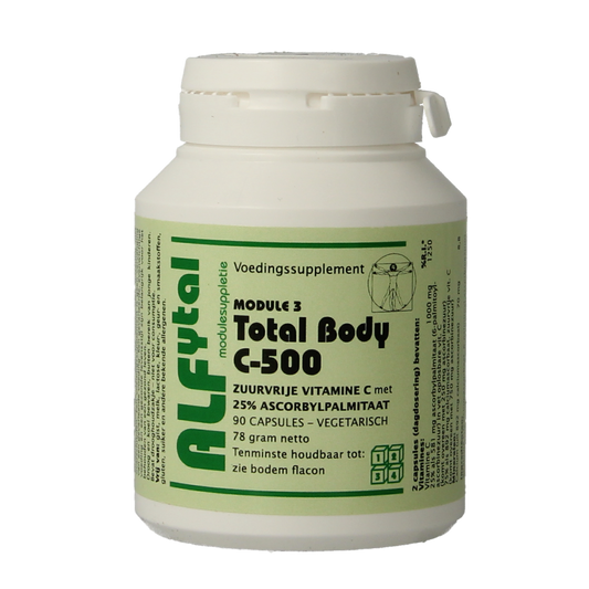 Alfytal Total body C-500 zuurvrij/25% vetoplosbaar 90.00 Vegetarische capsules