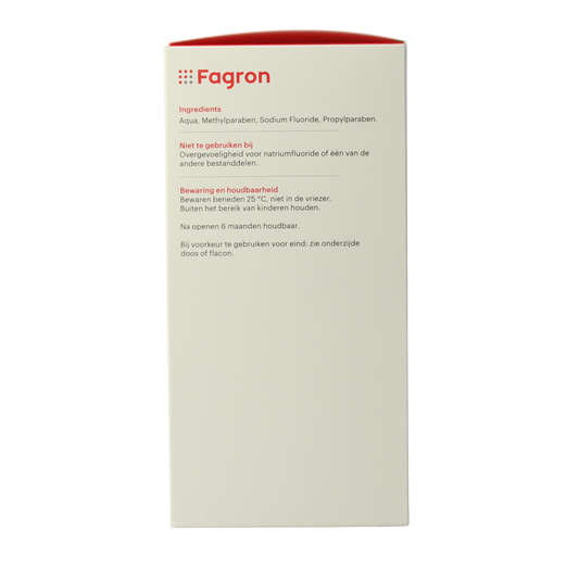 Fagron Natriumfluoride mondspoeling 0.05% 500.00 Milliliter