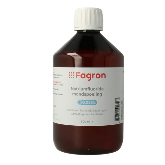 Fagron Natriumfluoride mondspoeling 0.025 500 Milliliter
