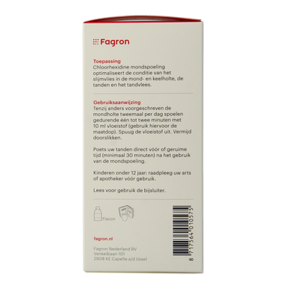 Fagron Chloorhexidine mondspoeling 0.2% 200.00 Milliliter