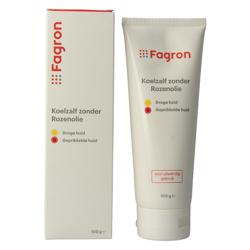 Fagron Koelzalf zonder rozenolie doos & bijsluiter 100 Gram
